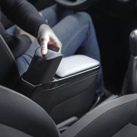 RATI ARMSTER 2 armrest OPEL CORSA 2006-2014  [black,vegan leather]