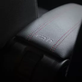   RATI ARMSTER 3 armrest SUZUKI IGNIS 2017-  [black,vegan leather,red stitching]