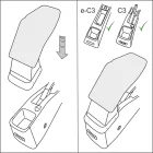 RATI ARMSTER 3 armrest FIAT GRANDE PANDA 2025-  [black,vegan leather]