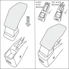 RATI ARMSTER S armrest CITROEN E-C3 2024-  [black,fabric]