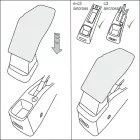 RATI ARMSTER 2 armrest CITROEN E-C3 AIRCROSS 2024-  [grey,vegan leather]
