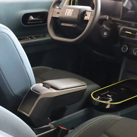 RATI ARMSTER 2 armrest FIAT GRANDE PANDA HYBRID 2024-  [grey,vegan leather]