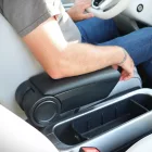 RATI ARMSTER 3 seat mounted armrest DACIA DUSTER 2018-2024 without original elbowrest [black,vegan leather,usb]
