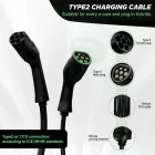 Loonara Type 2 charging cable 22kW 5m